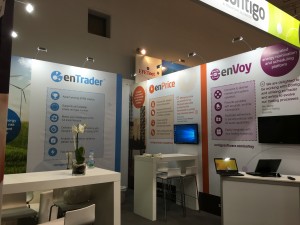 enTrader exhibition stand design and build by Bill Bowden logistics