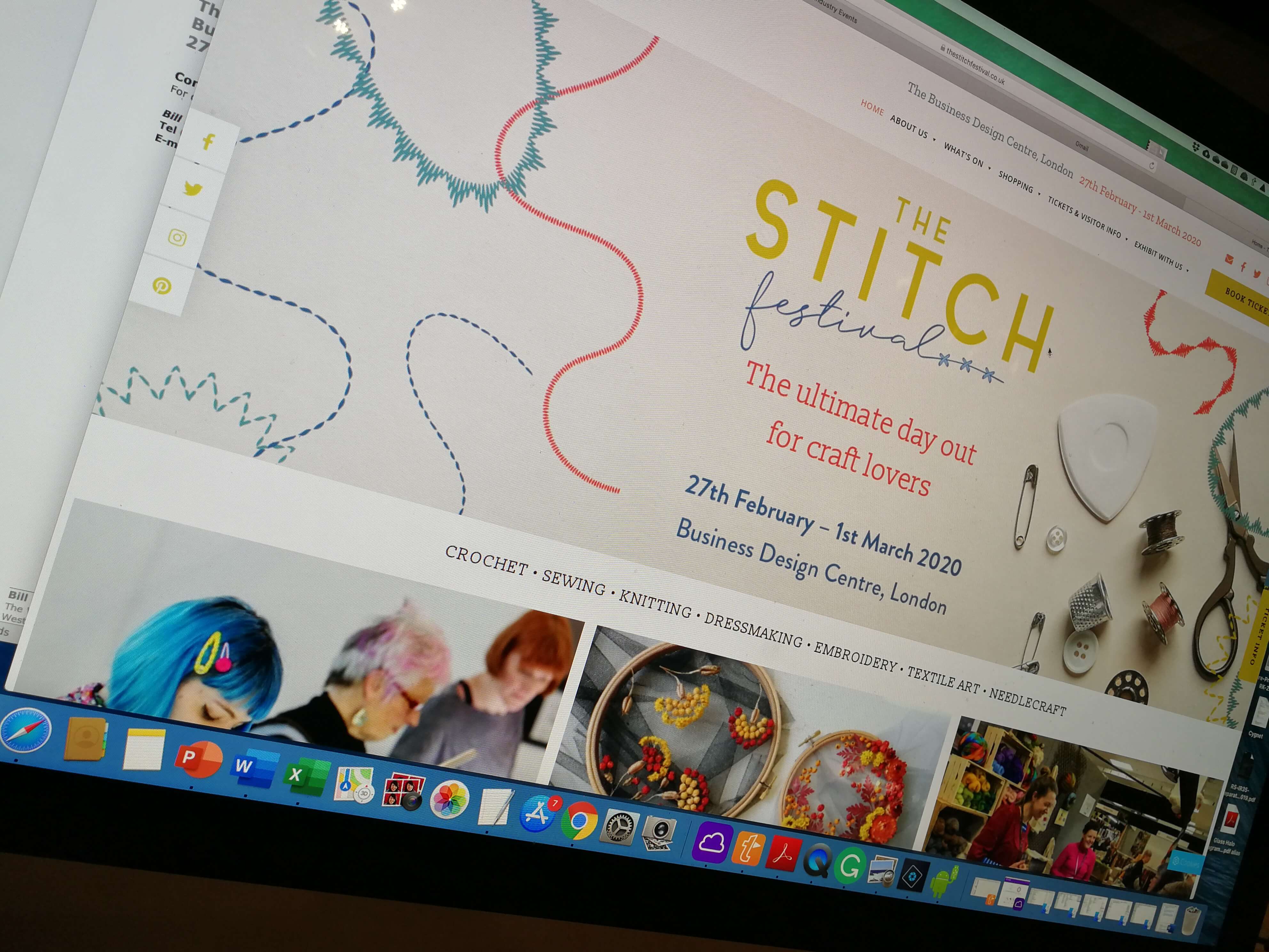 Stitch Festival Screen Shot of Website